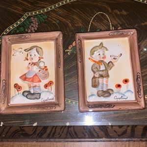 Copeland ceramic boy and girl